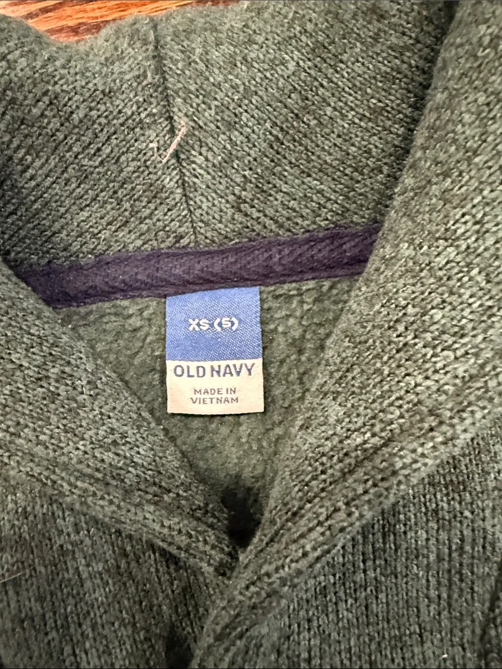Old Navy Dark Green Half-Zip Knit Sweater